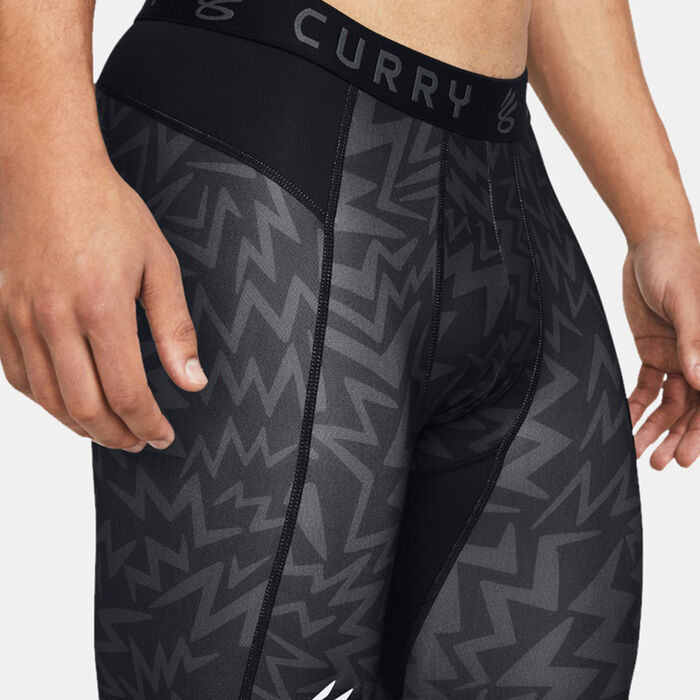 Under Armour Men's Curry HeatGear Printed Basketball Shorts Black Under Armour Men's Curry HeatGear Printed Basketball Shorts Black image number 2
