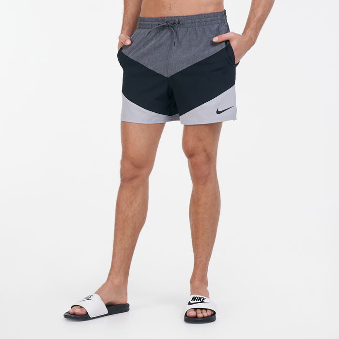 Nike Swim Men's Logo Tape Vortex 5-Inch Swimming Shorts Grey Nike Swim Men's Logo Tape Vortex 5-Inch Swimming Shorts Grey image number 0