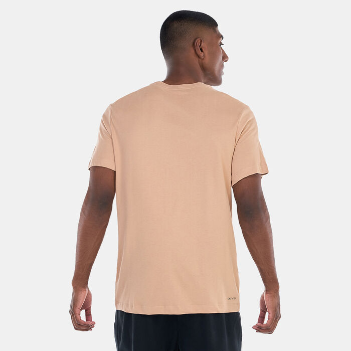 Jordan Men's Dri-FIT Jumpman T-Shirt Beige Jordan Men's Dri-FIT Jumpman T-Shirt Beige image number 1