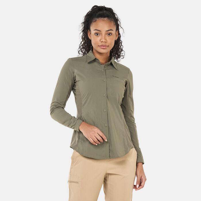 Columbia Women's Claudia Ridge™ Long Sleeve Shirt Green Columbia Women's Claudia Ridge™ Long Sleeve Shirt Green image number 0