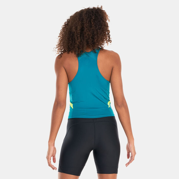 Under Armour Women's Armour Mesh Tank Top Green Under Armour Women's Armour Mesh Tank Top Green image number 1