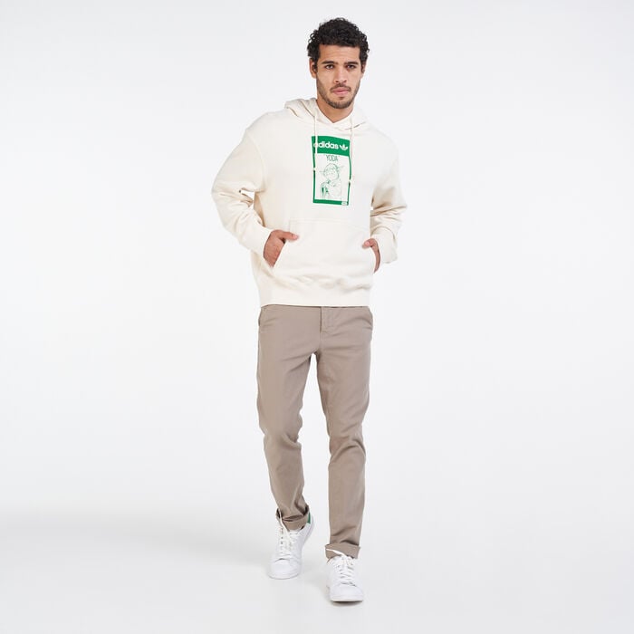 adidas Originals Men's Yoda Hoodie White adidas Originals Men's Yoda Hoodie White image number 2