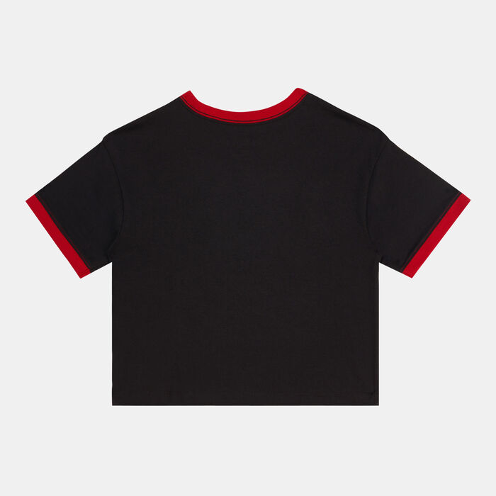 Jordan Kids; Essentials Ringer T-Shirt (Older Kids) Black Jordan Kids; Essentials Ringer T-Shirt (Older Kids) Black image number 1