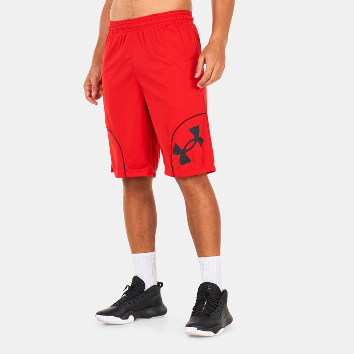 Under Armour Men's UA Perimeter 11-Inch Shorts Red image number 0