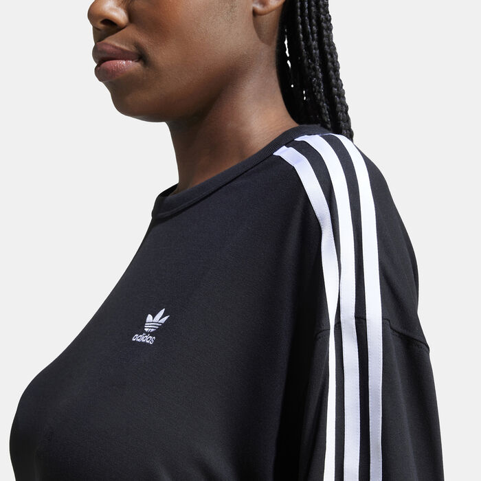 adidas Originals Women's 3-Stripes T-Shirt Black adidas Originals Women's 3-Stripes T-Shirt Black image number 3
