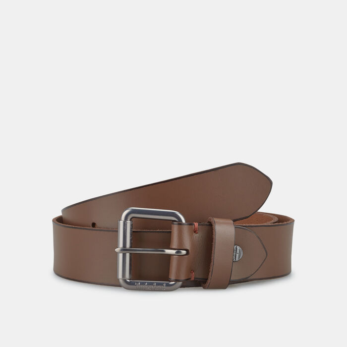 Timberland Roller-Buckle Buffalo Leather Belt Brown Timberland Roller-Buckle Buffalo Leather Belt Brown image number 0