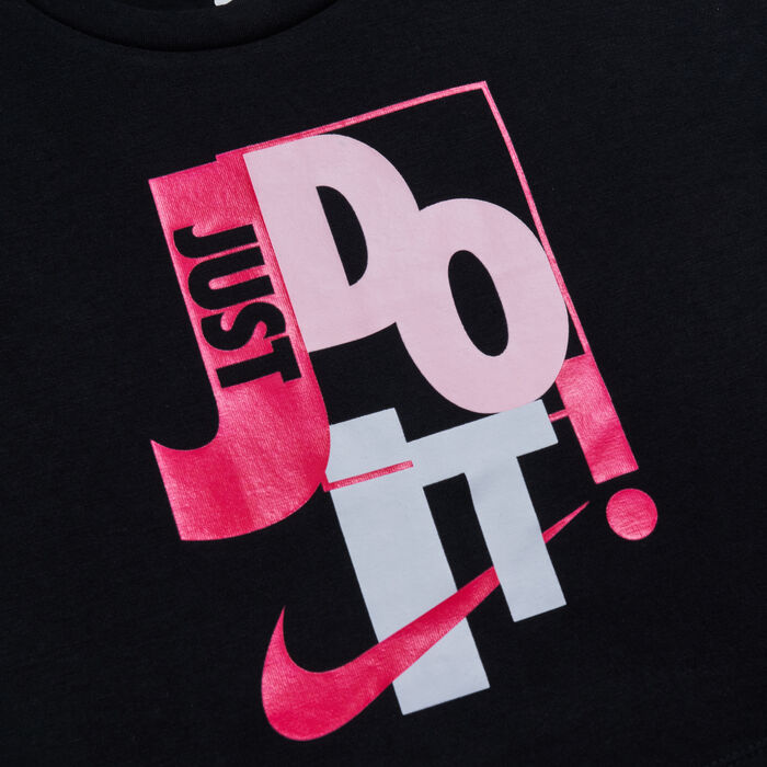 Nike Kids' Just Do It Toss Boxy T-Shirt (Younger Kids) Black Nike Kids' Just Do It Toss Boxy T-Shirt (Younger Kids) Black image number 2