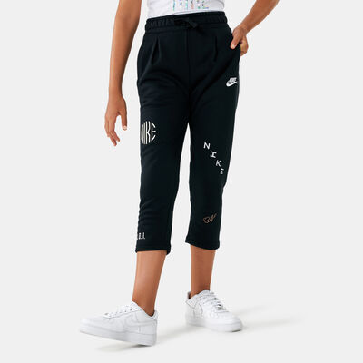 Nike Kids' Sportswear Cropped Pants (Older Kids) Black