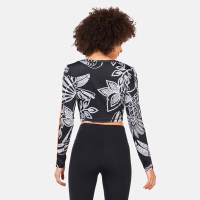 adidas Women's FARM Rio Long-Sleeves Crop Top Black adidas Women's FARM Rio Long-Sleeves Crop Top Black