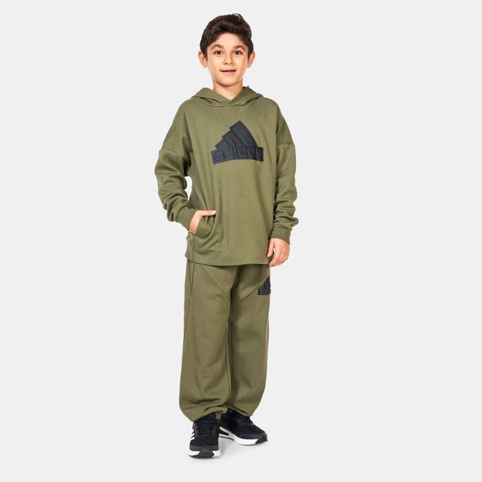 adidas Kids’ Future Icons Logo Pullover Hoodie Multi adidas Kids’ Future Icons Logo Pullover Hoodie Multi image number 2