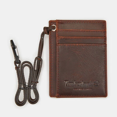 Timberland Men's Lanyard Wallet Brown