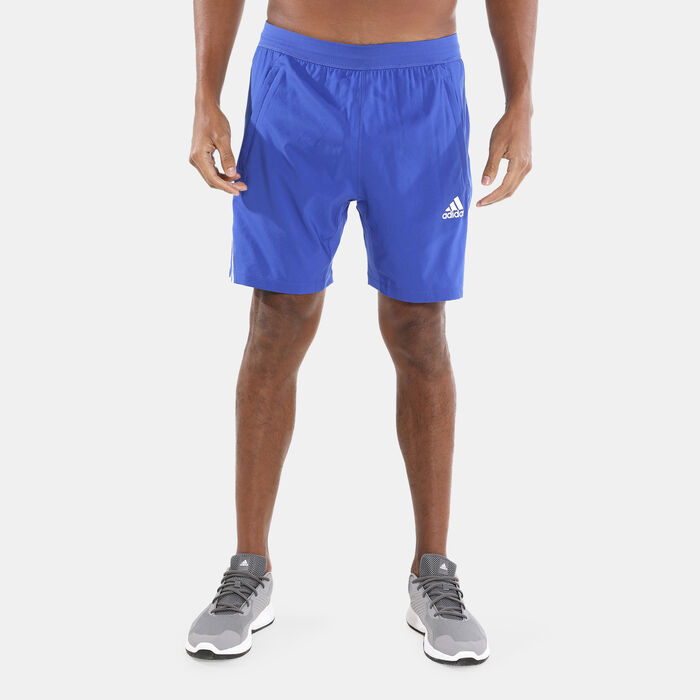 adidas Men's AEROREADY 3-Stripes 8-Inch Shorts Blue image number 0