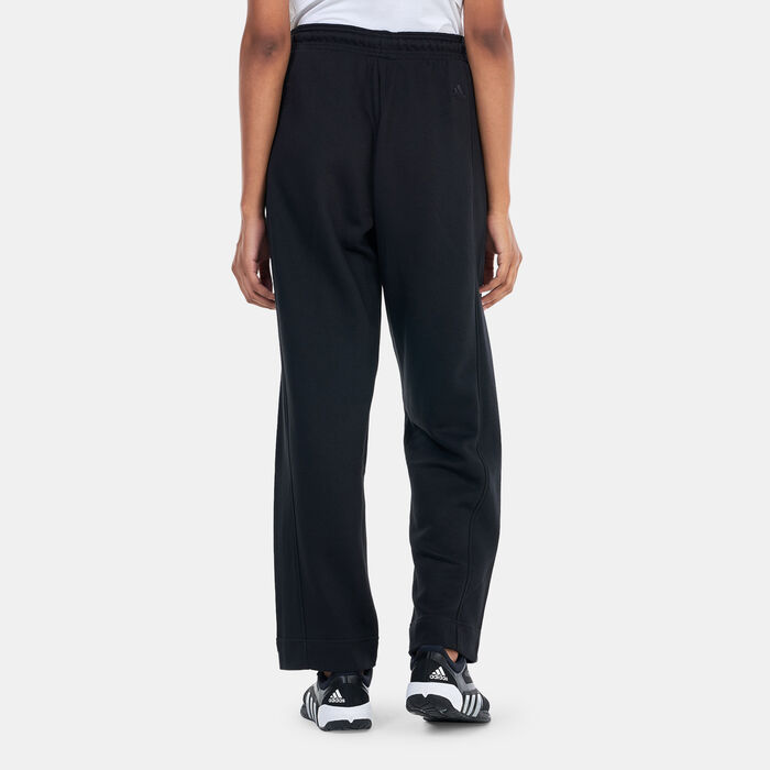 adidas Women's ALL SZN Fleece Graphic Pants Black image number 1