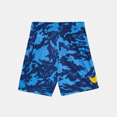 Nike Kids' Camo Dri-FIT Shorts (Younger Kids) Blue