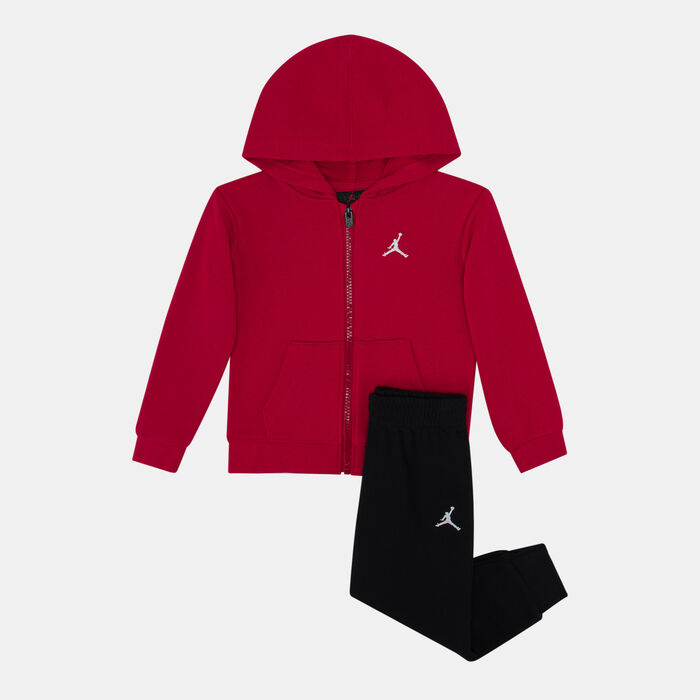 Jordan Kids' Brooklyn Hoode and Sweatpants Set Black Jordan Kids' Brooklyn Hoode and Sweatpants Set Black image number 0
