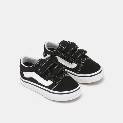 Vans Kids' Old Skool Unisex Velcro Shoes (Baby & Toddler) Black Vans Kids' Old Skool Unisex Velcro Shoes (Baby & Toddler) Black