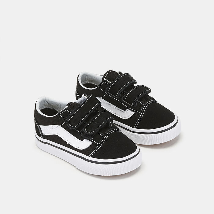Vans Kids' Old Skool Unisex Velcro Shoes (Baby & Toddler) Black Vans Kids' Old Skool Unisex Velcro Shoes (Baby & Toddler) Black image number 1