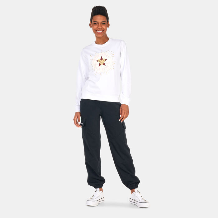 Converse Women's Fashion Knit Cargo Joggers Black Converse Women's Fashion Knit Cargo Joggers Black image number 2