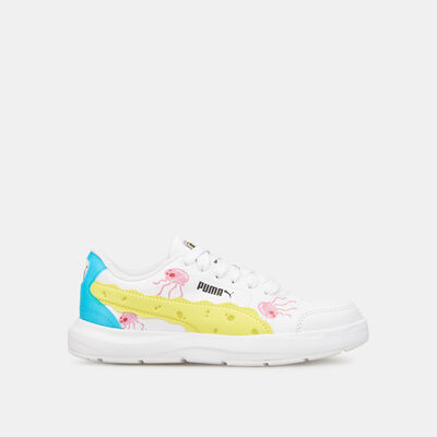 PUMA Kids' x SPONGEBOB Evolve Court Shoe (Older Kids) White