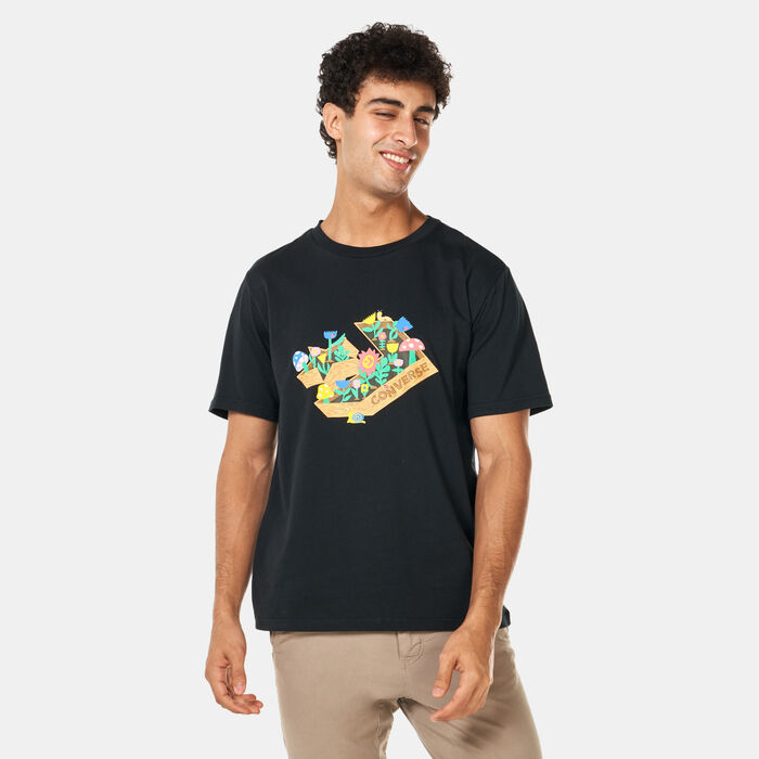 Converse Men's Star Chevron Herb Garden T-Shirt Black image number 0