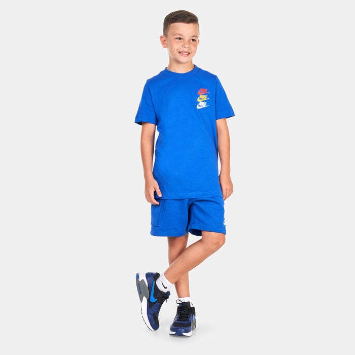 Nike Kids' Sportswear Graphic T-Shirt Blue image number 2