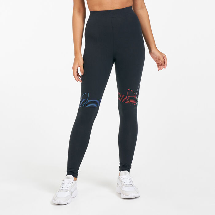 adidas Originals Women's Adicolor Tricolour Leggings Black adidas Originals Women's Adicolor Tricolour Leggings Black image number 0