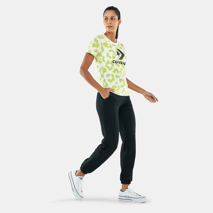Converse Women's Exploded Leopard Stand Out Allover Printed T-Shirt Multi Converse Women's Exploded Leopard Stand Out Allover Printed T-Shirt Multi image number 2