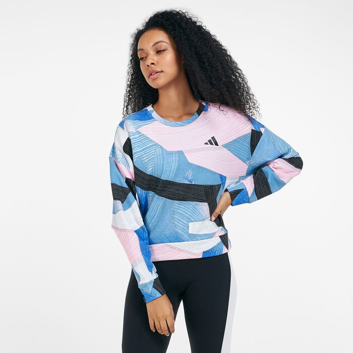 adidas Women's Sportswear Nini Sum Graphic Sweatshirt Multi adidas Women's Sportswear Nini Sum Graphic Sweatshirt Multi image number 0