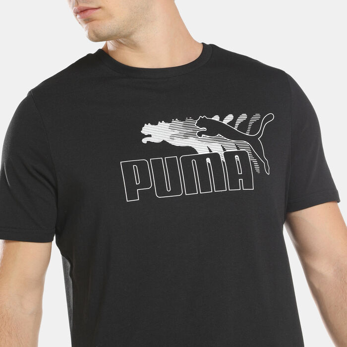 PUMA Men's No. 1 Logo Graphic T-Shirt Black PUMA Men's No. 1 Logo Graphic T-Shirt Black image number 3