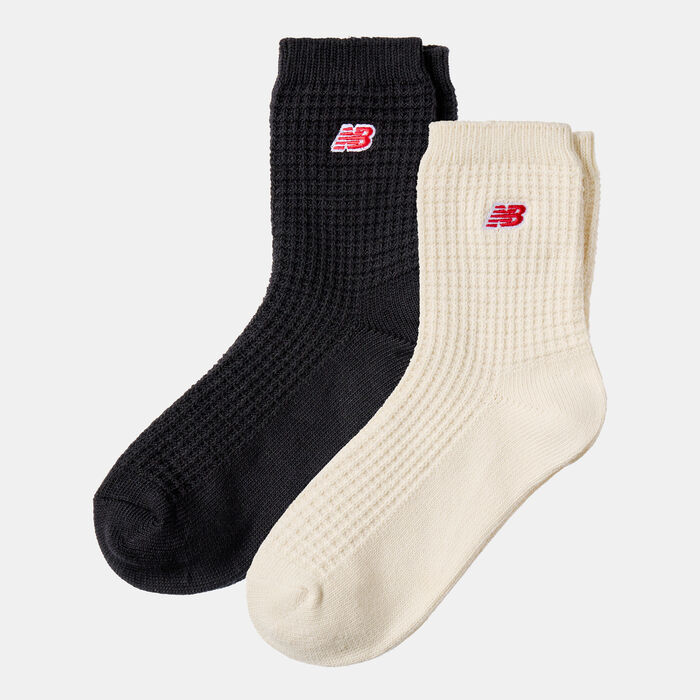 New Balance Waffle Knit Ankle Socks (2 Pairs) Multi image number 1