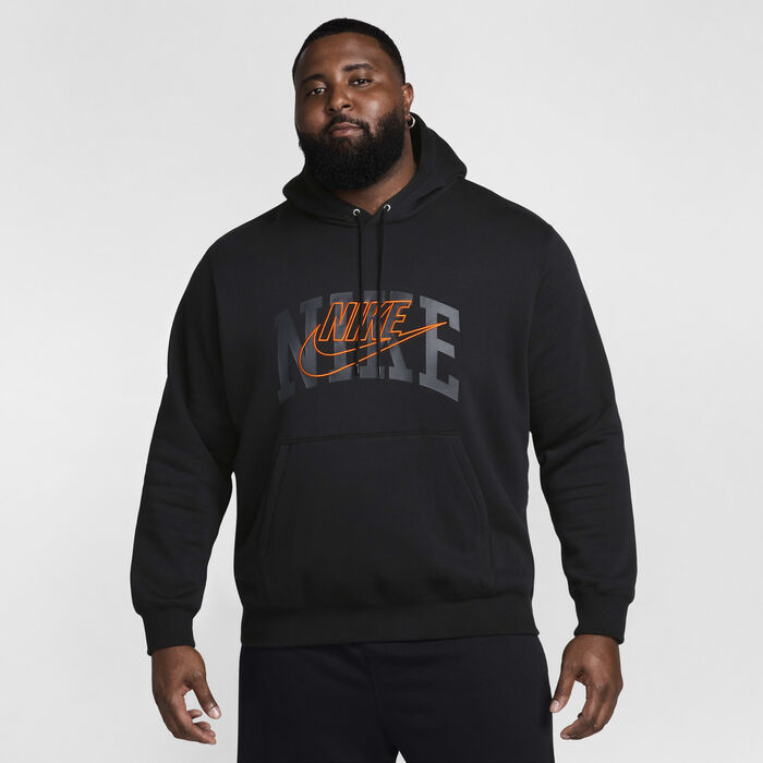 Nike Men's Club Fleece Pullover Hoodie Black Nike Men's Club Fleece Pullover Hoodie Black image number 6