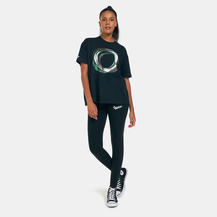 Converse Crackle Crossover T-Shirt Black Converse Crackle Crossover T-Shirt Black image number 3