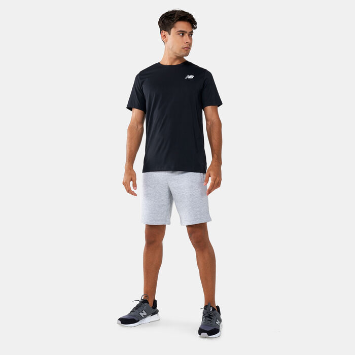 New Balance Men's Heathertech T-Shirt Black New Balance Men's Heathertech T-Shirt Black image number 2