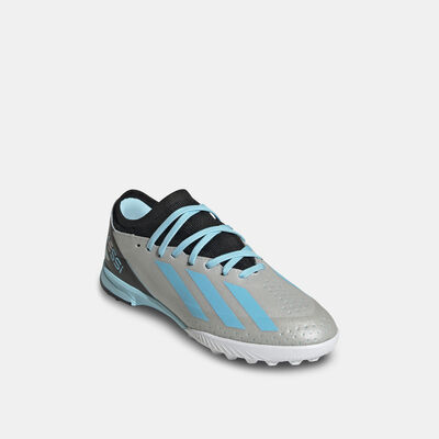 adidas Kids' x Crazyfast Messi.3 Turf Ground Football Shoe Silver adidas Kids' x Crazyfast Messi.3 Turf Ground Football Shoe Silver