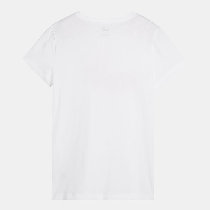 PUMA Women's Graphics No. 1 Logo T-Shirt White PUMA Women's Graphics No. 1 Logo T-Shirt White image number 1