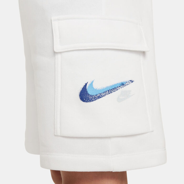 Nike Kids' Sportswear Fleece Shorts (Older Kids) White image number 4