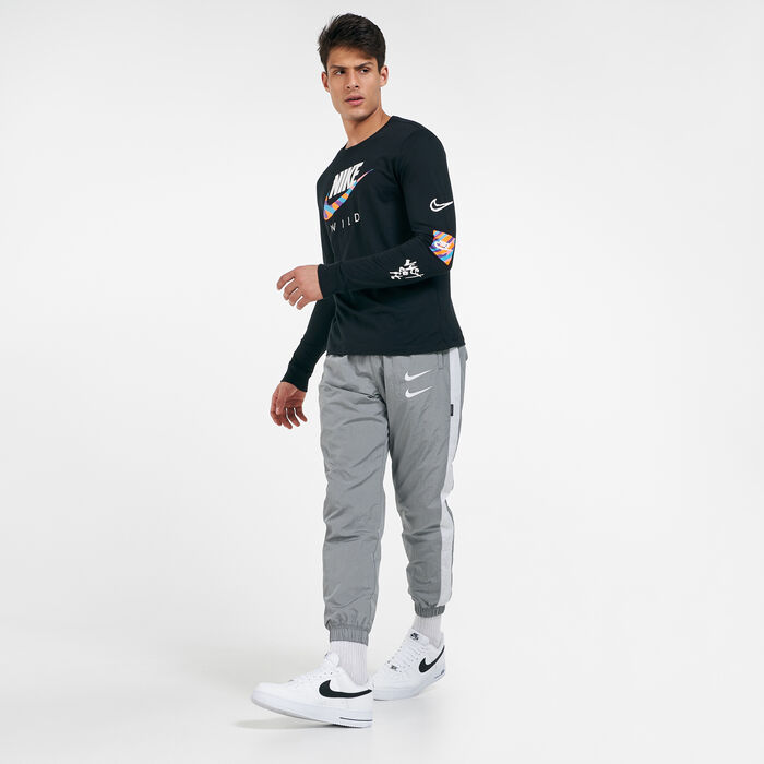 Nike Men's Sportswear Wild Futura Long Sleeve T-Shirt Black Nike Men's Sportswear Wild Futura Long Sleeve T-Shirt Black image number 2