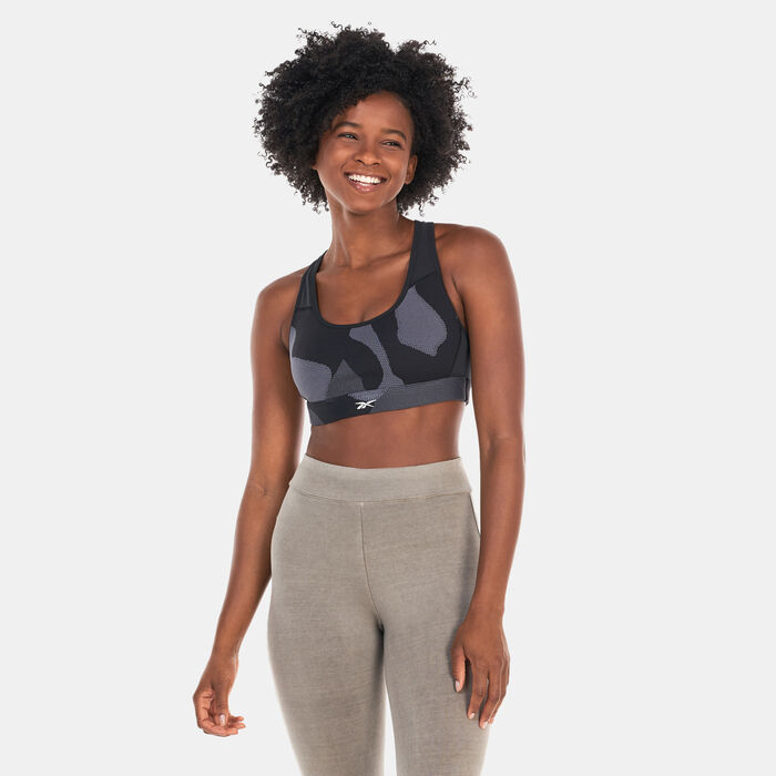 Reebok Women's Lux Racer Sports Bra Black Reebok Women's Lux Racer Sports Bra Black image number 1