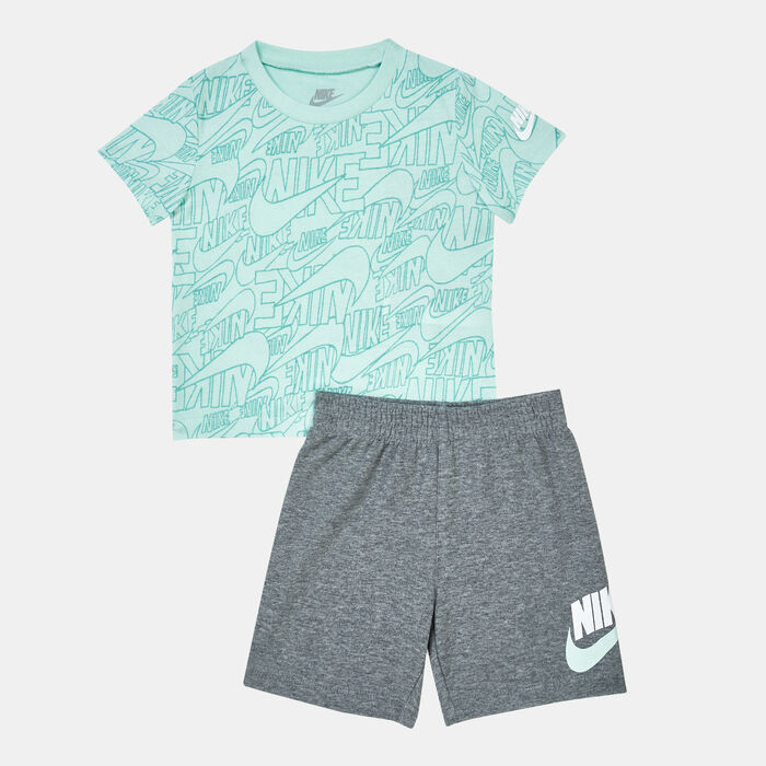 Nike Kids' Sportswear Read Shorts & Tee Set Grey Nike Kids' Sportswear Read Shorts & Tee Set Grey image number 0