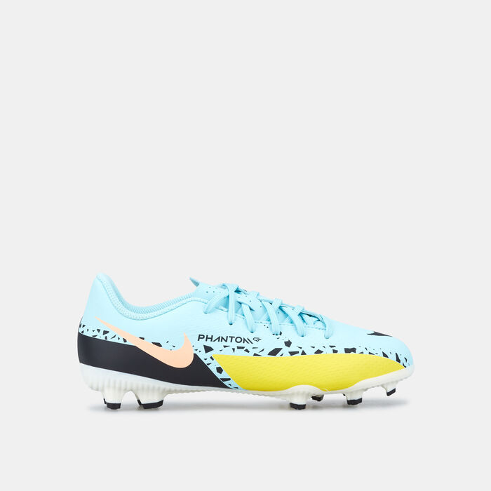 Nike Kids' Jr. Phantom GT2 Academy Multi Ground Football Shoe Blue Nike Kids' Jr. Phantom GT2 Academy Multi Ground Football Shoe Blue image number 0