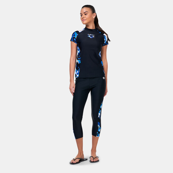 Arena Women's Modesty Swimming Rashguard Multi Arena Women's Modesty Swimming Rashguard Multi image number 2