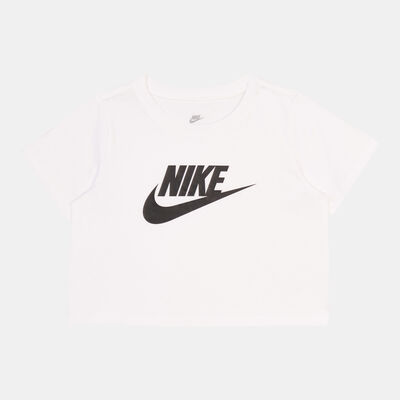 Nike Kids' Sportswear Cropped T-Shirt (Older Kids) White
