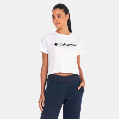 Columbia Women's North Cascades™ Cropped T-Shirt White