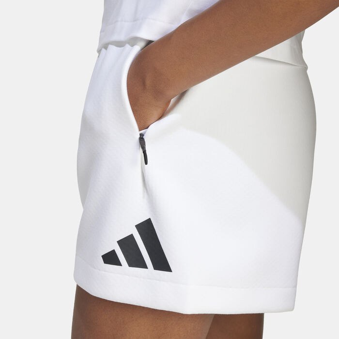 adidas Women's Z.N.E. Shorts White image number 3