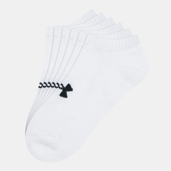 Under Armour Core No Show Socks (3 Pack) White Under Armour Core No Show Socks (3 Pack) White image number 0