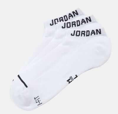 Jordan Jumpman No-Show 3 Pair Socks White