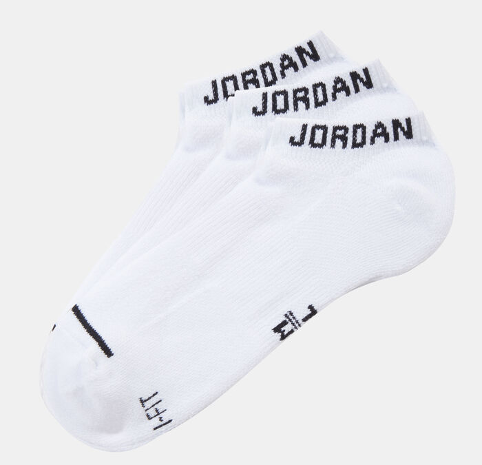 Jordan Jumpman No-Show 3 Pair Socks White Jordan Jumpman No-Show 3 Pair Socks White image number 0