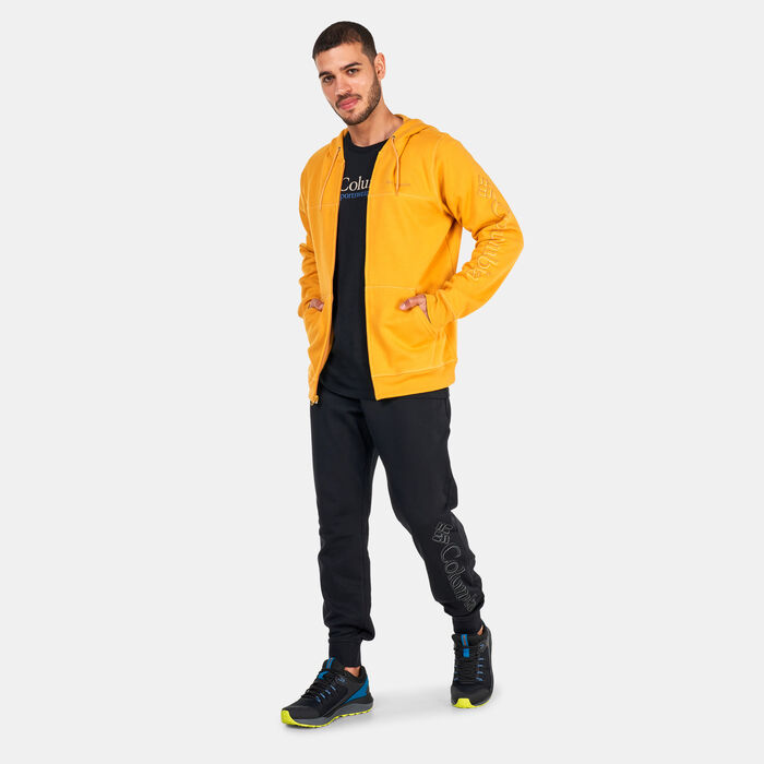 Columbia Men's Logo Full-Zip Fleece Hoodie yellow Columbia Men's Logo Full-Zip Fleece Hoodie yellow image number 2