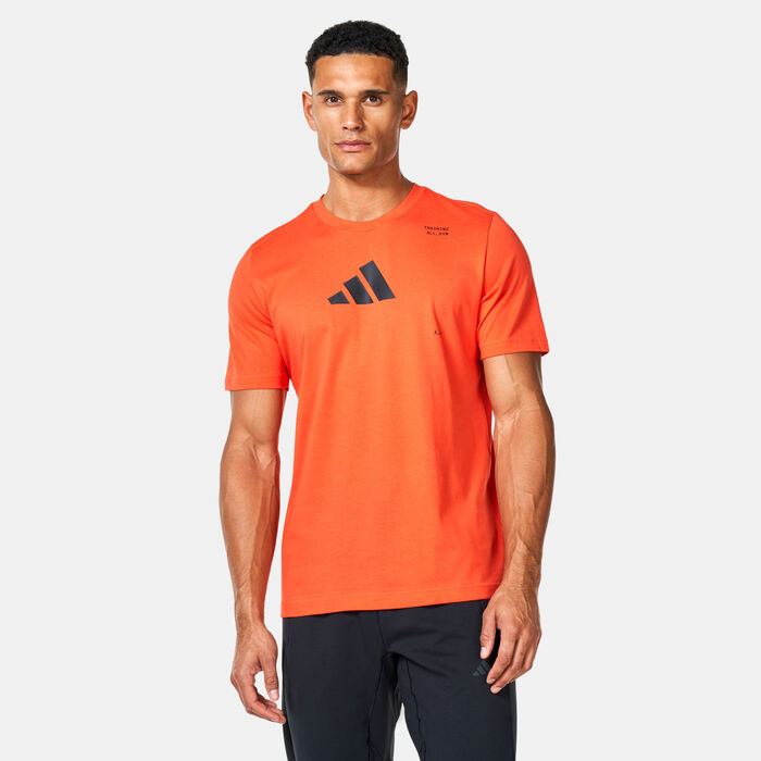 adidas Men's AEROREADY All-Gym Training T-Shirt Red adidas Men's AEROREADY All-Gym Training T-Shirt Red image number 0