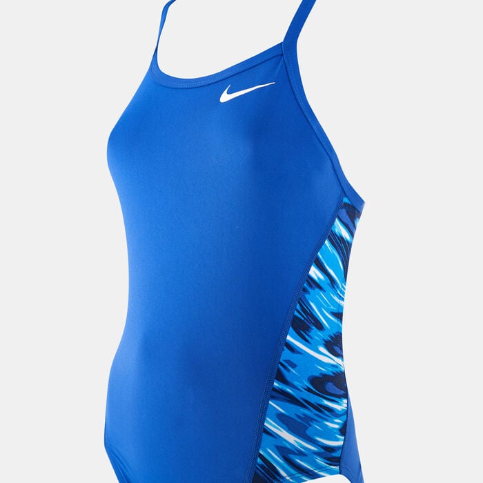 Nike Swim Women's HydraStrong Splice Racerback One Piece Swimsuit Blue Nike Swim Women's HydraStrong Splice Racerback One Piece Swimsuit Blue image number 3